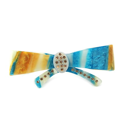 Ribbon Bow With Multicolor Clip