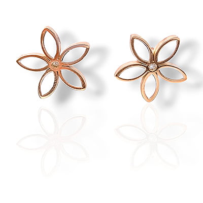 Fashionable Anti-Tarnish Flower Stud Earrings