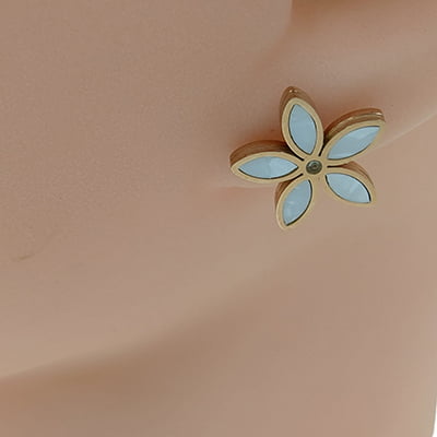 Fashionable Anti-Tarnish Flower Stud Earrings