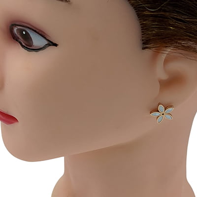 Fashionable Anti-Tarnish Flower Stud Earrings