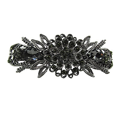 Floral French Barrette Party Wear Hair Clip