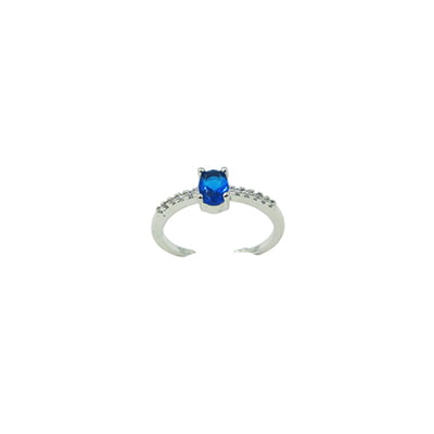 Blue Stone Embellished Finger Ring