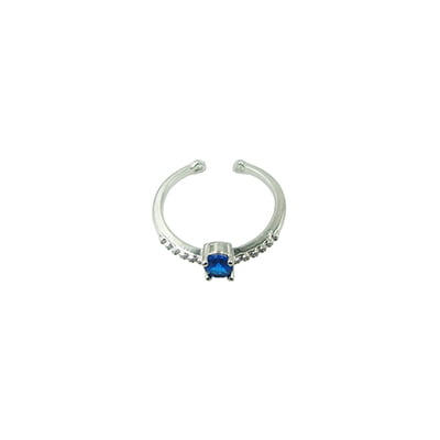 Blue Stone Embellished Finger Ring