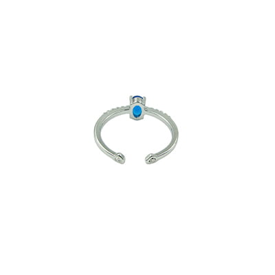 Blue Stone Embellished Finger Ring