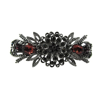 Floral French Barrette Party Wear Hair Clip