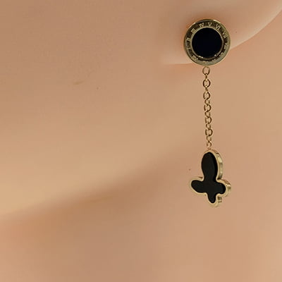 Anti-Tarnish Butterfly Drop Earrings