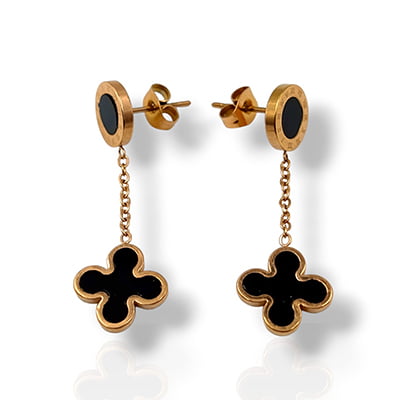 Anti-Tarnish Clover Drop Earrings