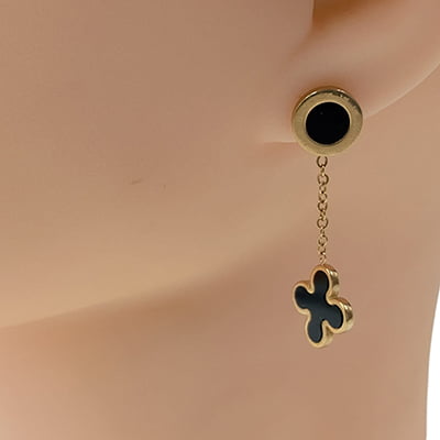 Anti-Tarnish Clover Drop Earrings