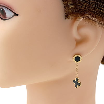 Anti-Tarnish Clover Drop Earrings