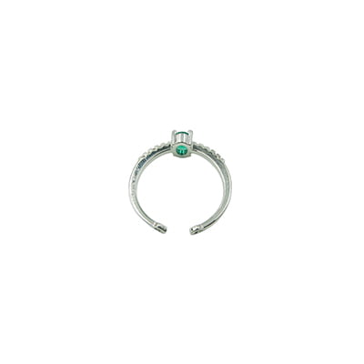 Green Stone Embellished Finger Ring