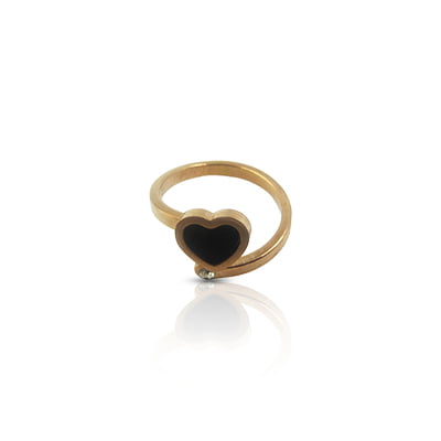 Heart anti-tarnish finger ring