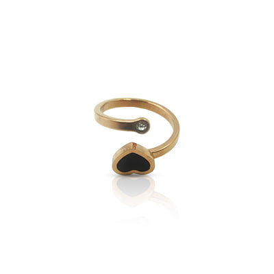 Heart anti-tarnish finger ring