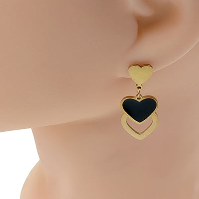 Anti-Tarnish Heartin Stylish Earrings