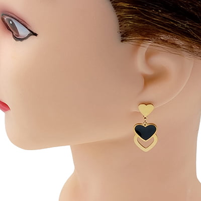 Anti-Tarnish Heartin Stylish Earrings