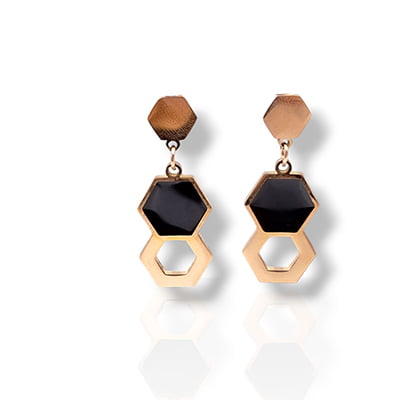 Anti-Tarnish Hexa Stylish Earrings