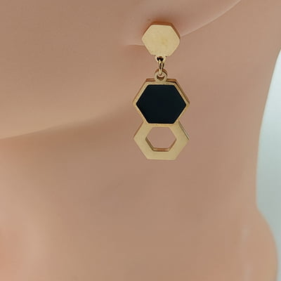 Anti-Tarnish Hexa Stylish Earrings