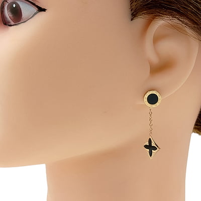 Anti-Tarnish Mold Plus Drop Earrings