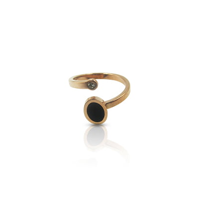 Oval anti-tarnish finger ring