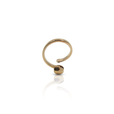 Oval anti-tarnish finger ring