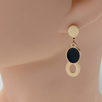 Anti-Tarnish Oval Stylish Earrings