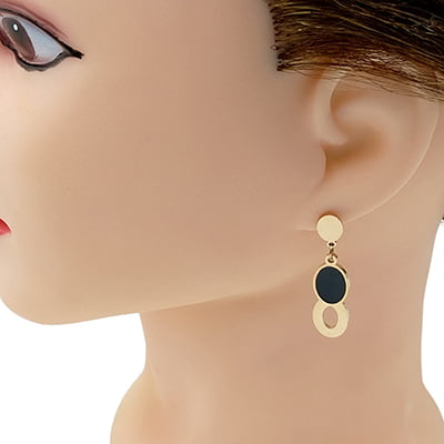 Anti-Tarnish Oval Stylish Earrings