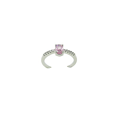 Pink Stone Embellished Finger Ring