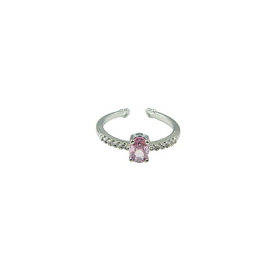 Pink Stone Embellished Finger Ring