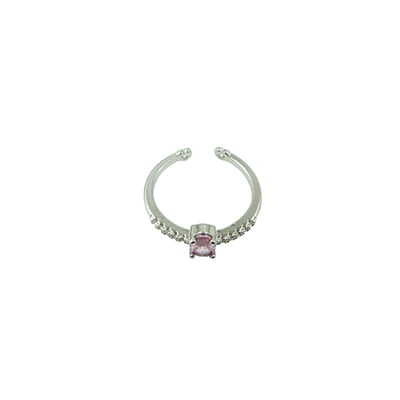 Pink Stone Embellished Finger Ring