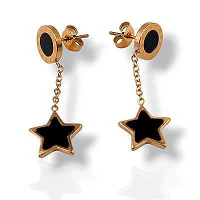 Anti-Tarnish Star Drop Earrings