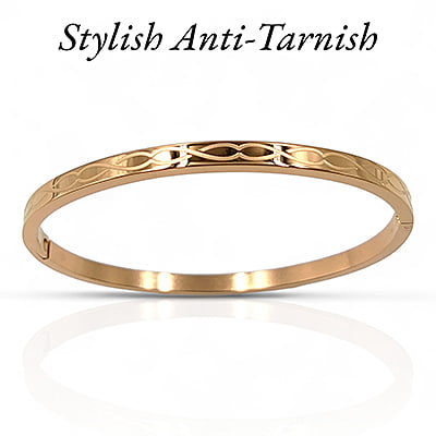 Anti Tarnish Infinity Embellished Bracelet