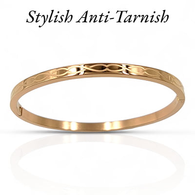 Anti Tarnish Infinity Embellished Bracelet