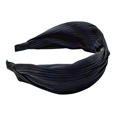 Stylish Black Plain Knotted Headband