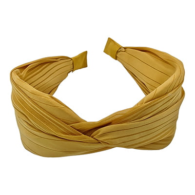 Stylish Dark Gold Plain Knotted Headband