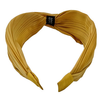 Stylish Dark Gold Plain Knotted Headband