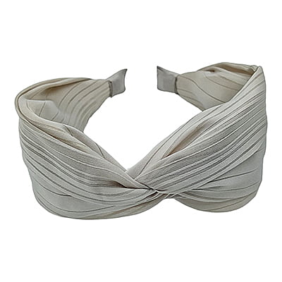 Stylish Grey Plain Knotted Headband